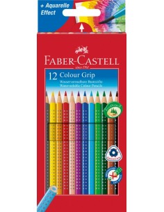 Faber-Castell Colour Grip colour pencil, cardboard wallet of 12