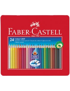 Faber-Castell Colour Grip colour pencil, tin of 24