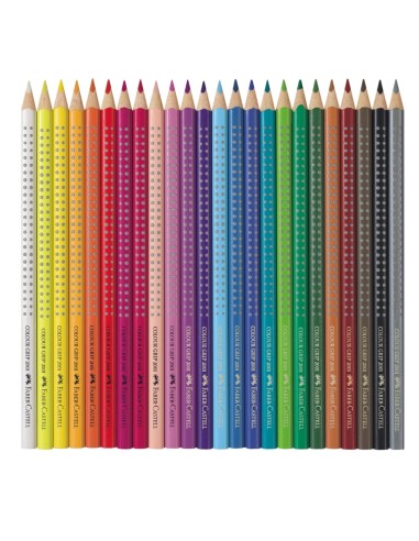 Värvipliiatsid Faber-Castell Grip 2001 24-värvi metallkarbis