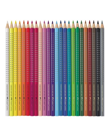 Värvipliiatsid Faber-Castell Grip 2001 24-värvi metallkarbis