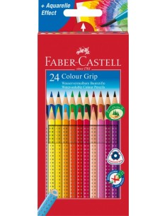 Faber-Castell Colour Grip colour pencil, cardboard wallet of 24