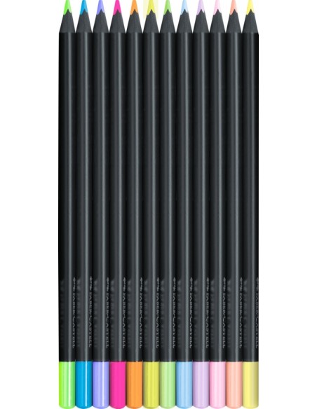 Col. pencils Black Edition Neon + Pastel