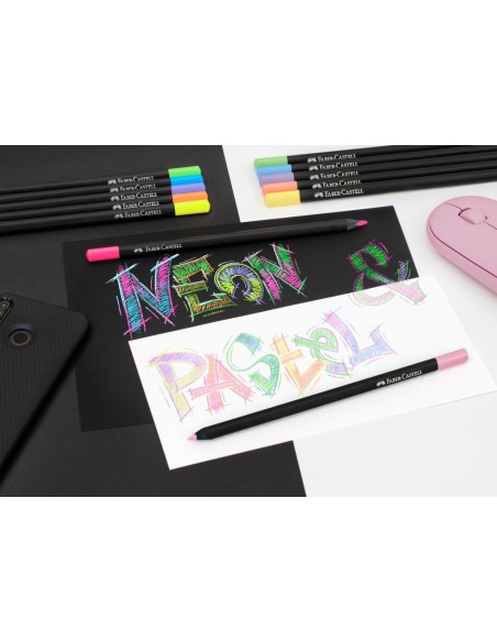 Col. pencils Black Edition Neon + Pastel