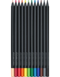 Värvipliiatsid Faber-Castell Black Edition 12-värvi 2