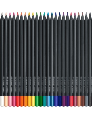 Värvipliiatsid Faber-Castell Black Edition 24-värvi