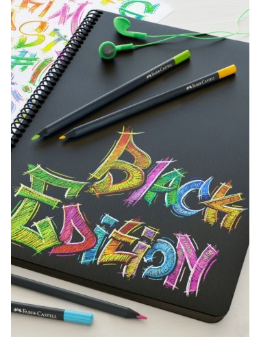 Värvipliiatsid Faber-Castell Black Edition 24-värvi