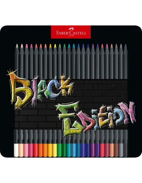 Colour Pencils Black Edition tin 24x
