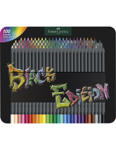 Colour Pencils Black Edition tin 100x