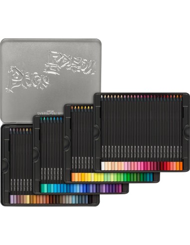 Värvipliiatsid Faber-Castell Black Edition 100-värvi metallkarbis