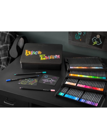 Colour Pencils Black Edition tin 100x