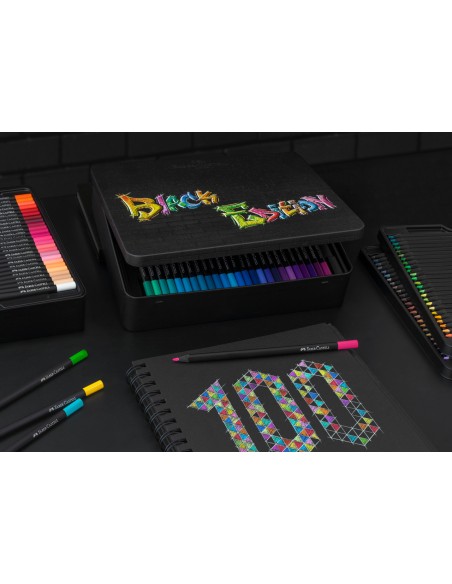 Colour Pencils Black Edition tin 100x