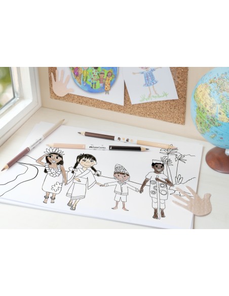 Värvipliiatsid Faber-Castell Children of the world 3-värvi