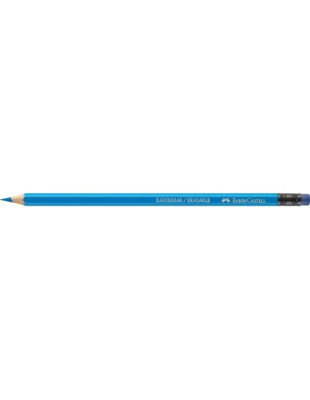 Värvipliiatsid Faber-Castell 12-värvi, värviliste kustukummidega