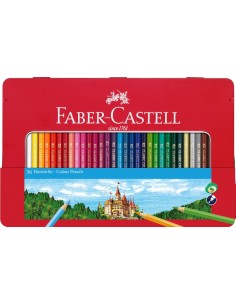 Värvipliiatsid Faber-Castell 36-värvi metallkarbis