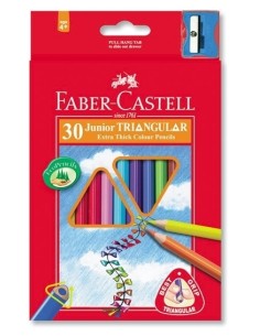 Värvipliiatsid Faber-Castell Jumbo 30-värvi kolmetahulised