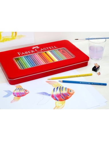 Värvipliiatsid Faber-Castell 60-värvi metallkarbis