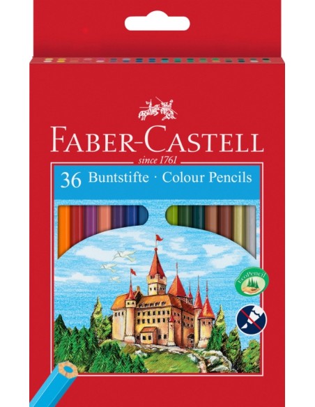 Faber-Castell Classic Colour colour pencil, cardboard wallet of 36