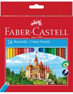 Faber-Castell Classic Colour colour pencil, cardboard wallet of 24