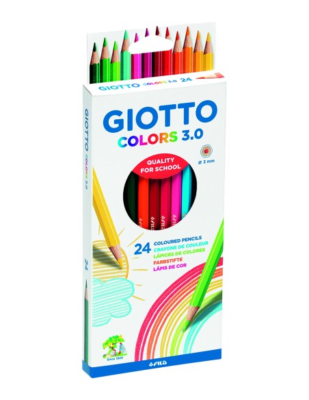 Värvipliiatsid Fila Giotto Colors 3.0 24-värvi