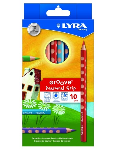 Värvipliiatsid Lyra Groove 10-värvi