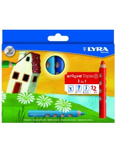 *Coloring pencils Lyra Groove Triple One 12-colors