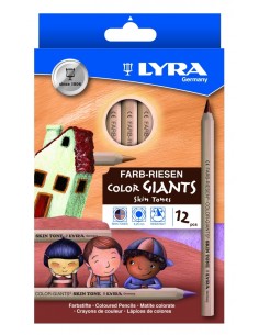 Coloring pencils LYRA Color-Giant Skin Tones 12-colors