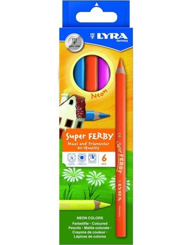 Coloring pencils LYRA Super Ferby Neon 6 colors