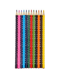 12pcs 7" triangle color pencil/color box, 3.0mm lead, super quality, 2