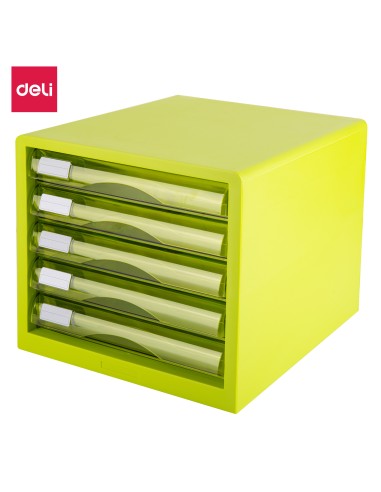 Sahtlikomplekt DELI 5-sahtlit, kinnine, roheline