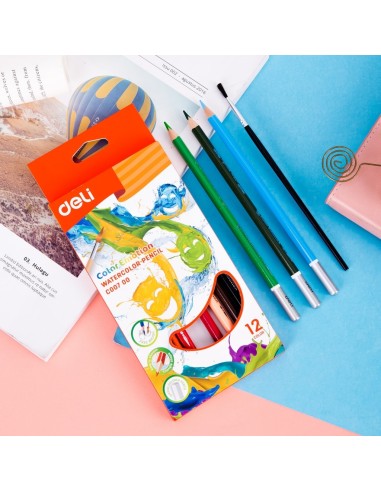 Water Colored Pencil Deli 12 colors assorted