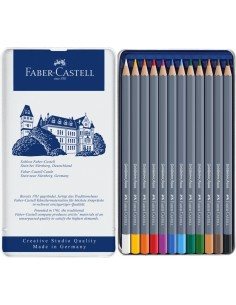 Faber-Castell Goldfaber Aqua watercolour pencil, tin of 12 2