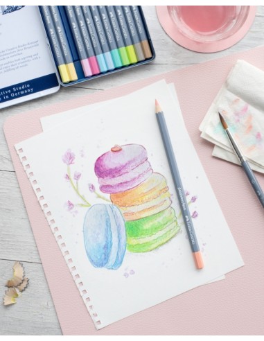 Gofa Aqua metal box of 12 pastel colours