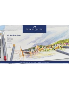 Faber-Castell Goldfaber Aqua watercolour pencil, tin of 36