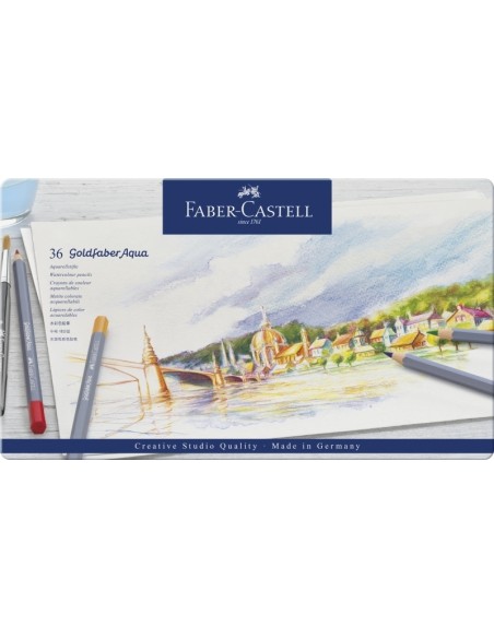Akvarellpliiatsid Faber-Castell Goldfaber Aqua Creative Studio 36 värvi