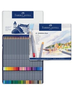 Faber-Castell Goldfaber Aqua watercolour pencil, tin of 48