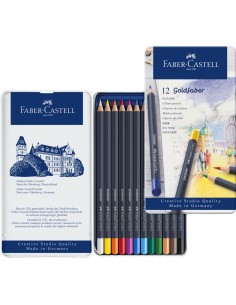 Faber-Castell Goldfaber colour pencil, tin of 12 2