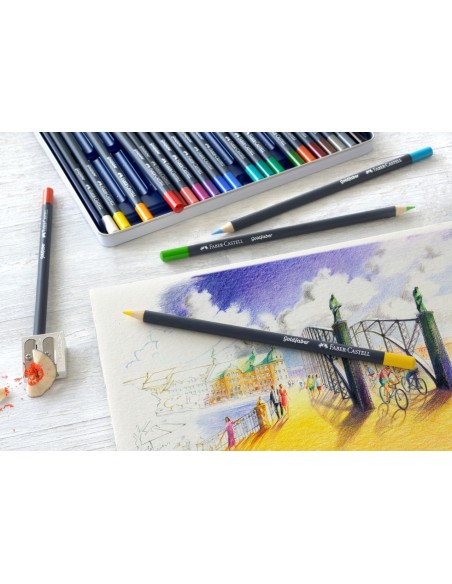Faber-Castell Goldfaber colour pencil, tin of 12