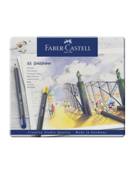 Faber-Castell Goldfaber colour pencil, tin of 48