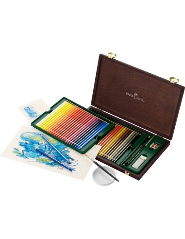 Faber-Castell Albrecht Dürer artists´ watercolour pencil, wooden case of 48 incl. accessories