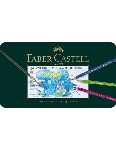 Faber-Castell Albrecht Dürct artists´ watctcolour pencil, tin of 120