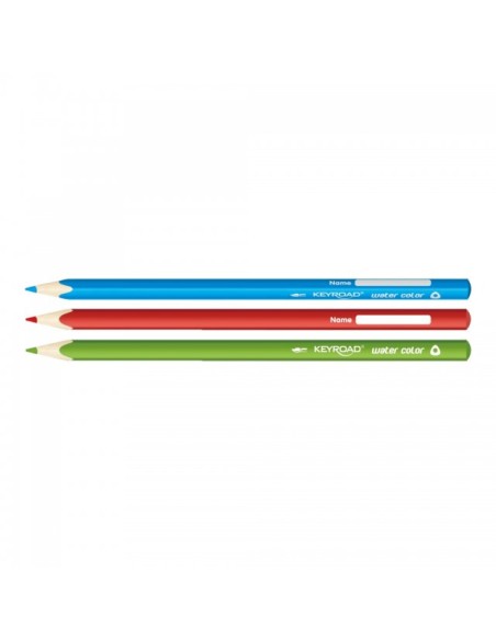 24 water-soluble coloring pencil with free brush/set 3.0mm premium lead