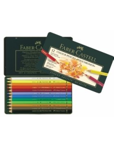 Faber-Castell Polychromos artists´ colour pencil, tin of 12