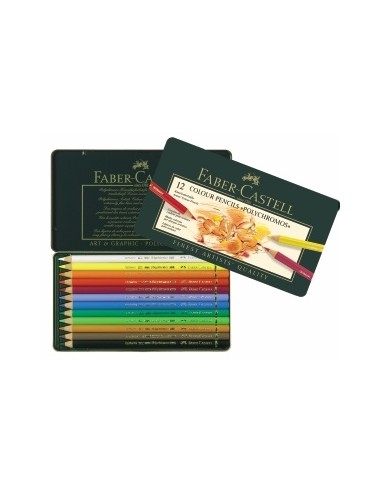 Faber-Castell Polychromos artists´ colour pencil, tin of 12