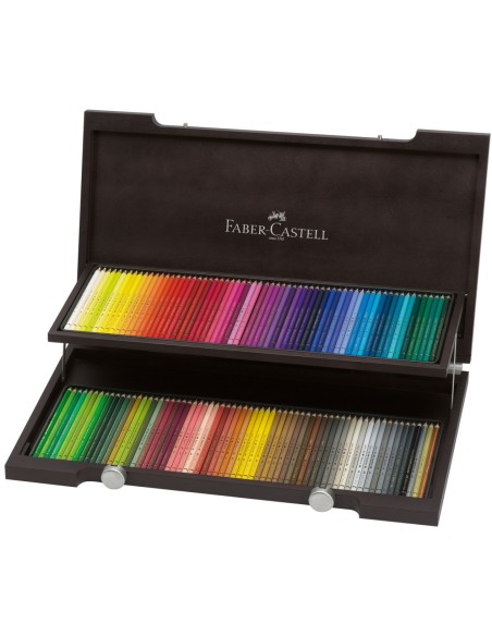 Kunstniku värvipliiatsid Faber-Castell Polychromos Art&Graphic, 120-värvi, puit karp