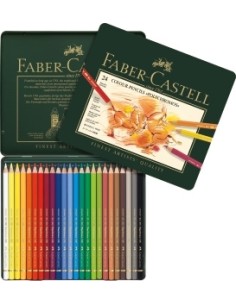Faber-Castell Polychromos artists´ colour pencil, tin of 24