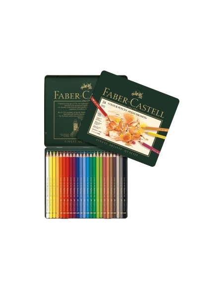 Faber-Castell Polychromos artists´ colour pencil, tin of 24