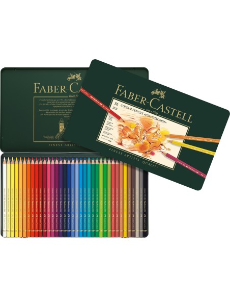 Kunstniku värvipliiatsid Faber-Castell Polychromos, 36-värvi