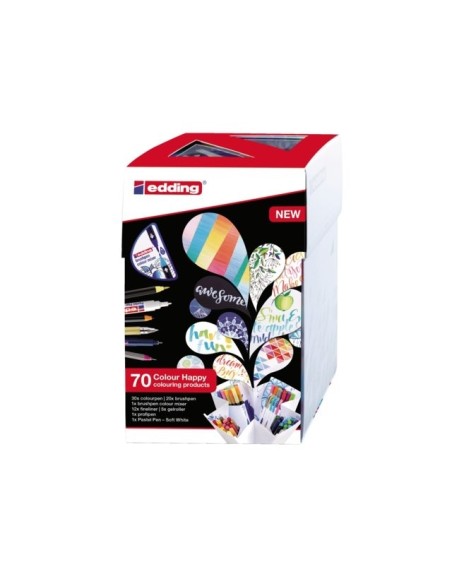 Kinkekomplekt Edding Colour Happy 69+1