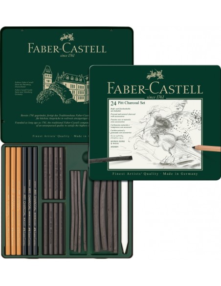 Söekomplekt Faber-Castell Pitt Charcoal 24-osa