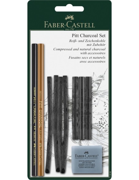 Söekomplekt Faber-Castell Pitt Charcoal Set Blister